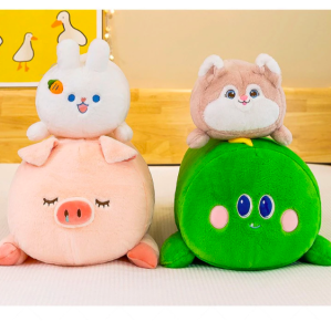 Thú nhồi bông ôm ngủ hình thỏ khủng long cáo hồng đáng yêu - Size từ 50cm đến 90cm - Quà tặng gấu bông thỏ lông mịn cho bé.