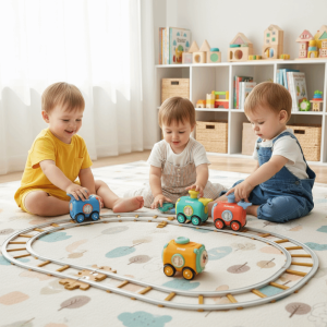 YOUSHI TOP Cartoon Design Friction Car Toy Mini Size Animal Model Mini Car Toy Vehicle Toy Friction Power Inertial Sliding Toy Car For Toddler