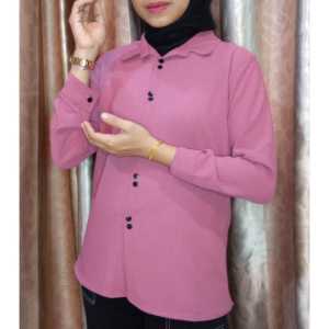 KEMEJA CRINKLE WANITA / KEMEJA CRINKLE KANCING 1000 / COD / KEYSA COLLECTION