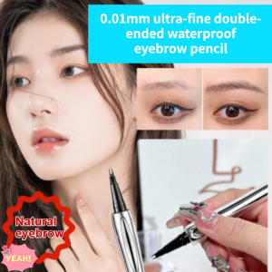 Water eyebrow pencil two-pronged positioning natural multi-color fine non-smudged