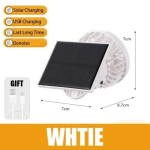 Termaya Clip on Hat Fan Portable Solar Powered Lightweight Hands Free Personal Fan for Fishing Hiking Travel