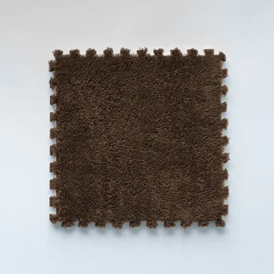 Tikar Kanak-Kanak 30×30cm Buih EVA Baldu Shaggy Tikar Lantai Puzzle untuk Bayi
