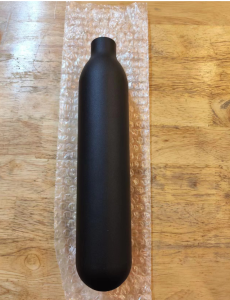 0.38L Round Aluminum Bottle  61mm OD Matte Black M18*1.5 Inlet Thread Tank Bottle 30Mpa 4500psi Tank Regulator For Cylinder Diving