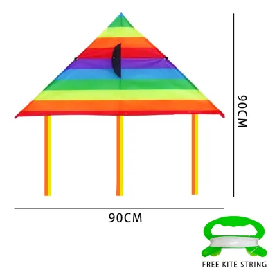 Long Tail Rainbow Kite Outdoor Kites Flying Toys Kite For Children Kids with kite string JVL