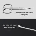 Dao cắt móng tay Mijia Antisplash Sharp Durable Trang chủ Du lịch Thép không gỉ Beauty Mini Scissor Đào Ear Spoon mài chân móng tay kìm Set. 