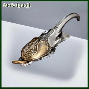tuokaiguoji Vintage Beetle Keychain Metal Bottle Opener With Intricate Wing Design Durable Keyring For Men Metallic Finish Unique Gift