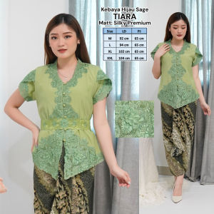 Atasan Kebaya Bordir Modern Elegan Mewah Lengan Tulip Bahan Silk Korea Aneka Warna Cantik Kekinian | Pakaian Acara Pesta Kondangan Tunangan Lamaran Akad Nikah Wisuda Moderen Terbaru Tiara