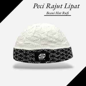 Peci Rajut Lipat Rufi Kupluk dewasa kopiah terbaru saghu.id