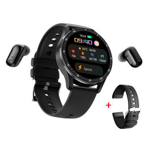 2023 new mens smart watch TWS Bluetooth headset 2 in 1 sports watch Buds headset IP67 waterproof heart rate blood pressure monitoring sports bracelet