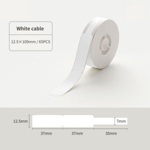 NIIMBOT D101 Cable Tag Sticker Custom Waterproof Cord Line Refill Paper Tape Roll for Label Printer