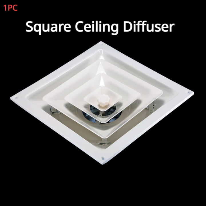 1PC Square Ceiling Diffuser Ventilation Fan Diffuser Four Way ...