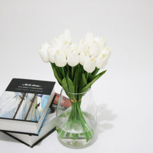 10Pcs Tulip artificial flower high-grade pu single fake flower ins Nordic living room home decoration