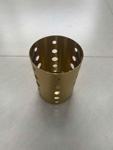 Ống Đựng Đũa Muỗm INOX 304 Vàng Thấp - Ống Đựng Đũa Muỗng Inox 304 Dạng Tròn Thoát Nước Nhanh Tiện Dụng