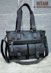 TOTEBAG/TAS SELEMPANG IMPORT PREMIUM/TAS LAPTOP 14 INCH/TAS KULIAH/TAS KERJA BAHAN KULIT ANTI AIR