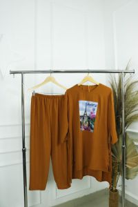 Setelan Terbaru 2023 PARIS SET CRINKLE AIRFLOW APK SABLON Setelan Wanita Kekinian 2023