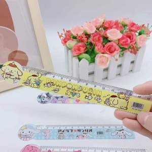 15 CM PENGGARIS SANRIO KEPALA SANRIO RULER SANRIO KARET KUROMI CINAMON