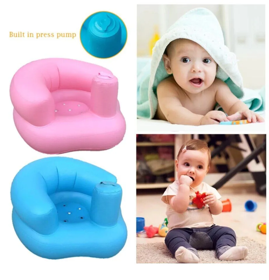 Kids Baby Seat Inflatable Chair Sofa Learn to Sit Chair Bath Seats