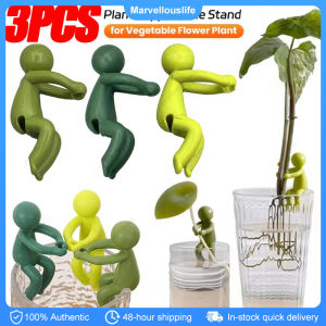 3Pcs Cute Plant Stand Plastic Plant Support Pile Greenhouse Arrangement Fixed Rod Indoor Flower Plant Vine Climbing Bracket