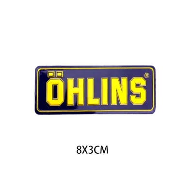 ohlins shock absorber sticker for motorcycle decals vinyl waterproof logo transparent transfer stickers
