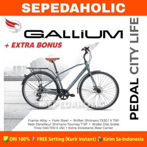 Sepeda Commuter Dewasa ELEMENT URBAN GALLIUM 700C City Bike