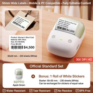 NIIMBOT B2/B2Pro Portable Label Printer for Home Office Kitchen - High-Resolution Printing Large and Small Labels Smart Design