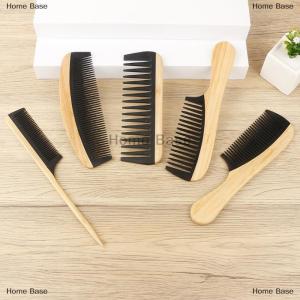 [COD] Home Base Tre Tự Nhiên Bằng Gỗ Đuôi Tóc Lược Chống-Tĩnh Lông Chăm Sóc Massage Khỏe Mạnh Close-Răng Lược Cho Phụ Nữ