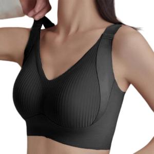 No Underwire Invisible Bra For Women Full Coverage Wrinkle Resistant Smooth Lift Strong Support Bustier Sleep Underwear