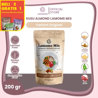 [BELI 2 GRATIS 1] usu Almond Lamoms Mix Rasa Original - 200gr