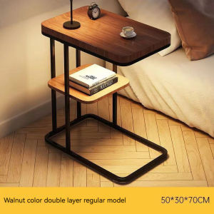 HOME OF HAPPINESS Bedroom Bedside Table Sofa Table C-shaped Side Table Smart Wireless Phone Charging Design Living Room