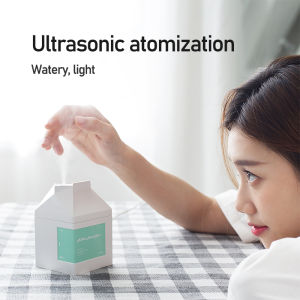 Bcase Milk Carton Humidifier USB Small Mini Humidifier Energy Saving Creative Mute Office Moisturizing Humidification