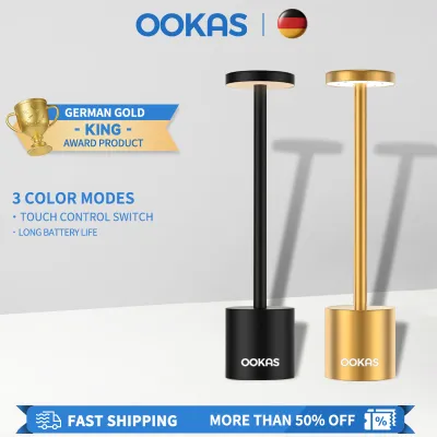 OOKAS Table Lamp LED 3Colors lampshades for bedroom desk lamp lamp shade table lamps rechargeable table lamp lampshade