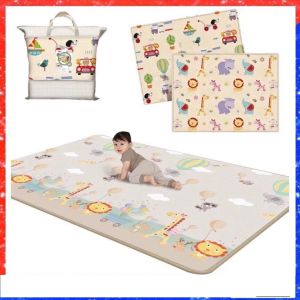 (Ready Stock MALAYSIA) Thick Quality Baby Playmat Baby Carpet Floor Mats Play Mat Large Foldable Waterproof Playmats宝宝地毯 爬行垫 free carry bag