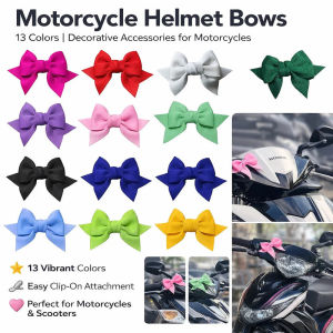 Velcro Detachable 3D Bow Ears Helmet Accessories Motorcycle Helmet Decorations Soft Sponge Cute And Sweet