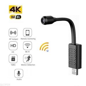♥Miễn Phí Vận Chuyển♥Camera IP WiFi Mini USB 4K Thông Minh U21 Camera Giám Sát HD Di Động Điều Khiển Từ Xa Cho Gia Đình Màn Hình Nhỏ Hỗ Trợ Thẻ TF Ẩn