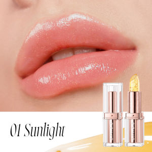 O.TWO.O Temperature Sensitive Color Changing Lip Balm Smooth Matte Moisturizing Lightweight Gold Foil Lipstick