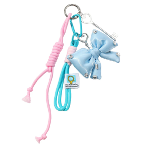 Fashionable Heart Bows Bag Pendant With Cord And Faux Pearls Decors Bags Charm Keyring Car Accesories For Everyday Use