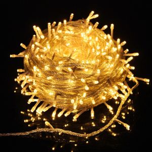 Hari Raya Lights 100LED Fairy Lights 10M Black Wire Lights Outdoor Waterproof 8Mode LED Light Strip Hari Raya Decoration