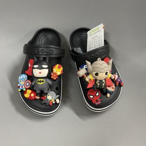 TẶNG 12 STICKER - Dép Cross cho bé trai HannaKids màu Đen Sục Cros Baya cho trẻ em nam nữ giày xục Clog Kid xuất khẩu