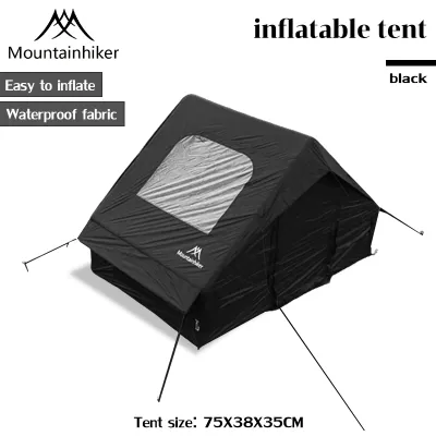 MOUNTAINHIKER Inflatable tent large camping tent family multi-person cabin tent rainproof thickened oversized suitable for overnight camping