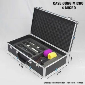 Tủ Rack Đựng Micro Di Động Xách Tay (4 Micro) CS-DM4M cao cấp xách tay tiện lợi