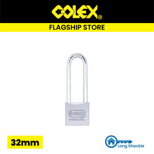 COLEX 32mm 38mm 50mm 63mm Titanium Coated and Epoxy Coated Standard Steel Padlock Long Shackle Padlock 高性价比挂锁锁头