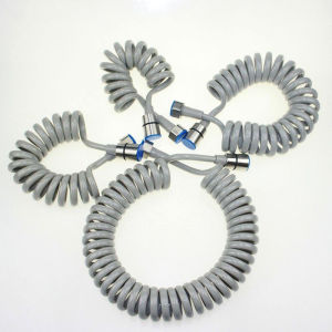 Telescopic spring hose 1.5M 2M 3M water inlet hose black/grey