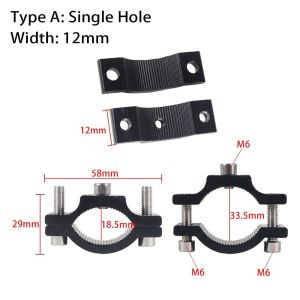 PURETEN 1Pcs Electric Bike Motorcycle Spotlight Holder Fixed Chips Handlebar Frame Pipe Phone Headlight Bracket High Quality Aluminium Multifunctional Clamp For 18.5-33.5mm Front Fork