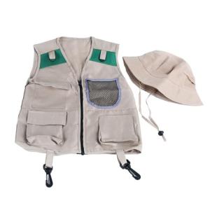 Kids Explorer Kit with Safari Vest and Hat for 4-6 Year Old Boys Girls Kids Safari CostumesSTEM Outdoor Explorer Kit