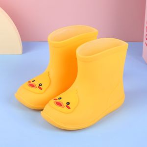 NOBLEE Non-slip Childrens Short Rain Boots Low-top Waterproof Kids Rain Boots Fashion Durable Outdoor Water Boots For 1-7 Boys Girls