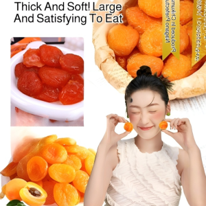 Natural Pitted Apricot Pulp Weight Loss Snacks Dried Almonds Delicious and Nutritious Soft and Sticky Almond Slices Full and Large Fruit Slices