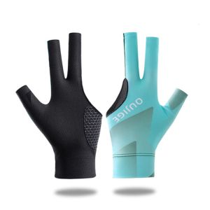 IFFINE Left Right Hand Snooker Glove Three Fingers Anti-slip Billiard Glove Durable Breathable Training Glove Fitness Accessories