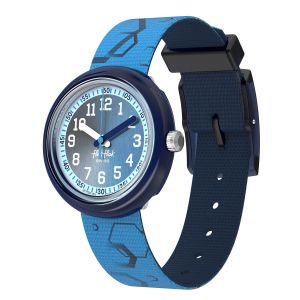 Flik Flak Quench In Blue (FPNP189) Blue RECYCLED PET Kids Watch
