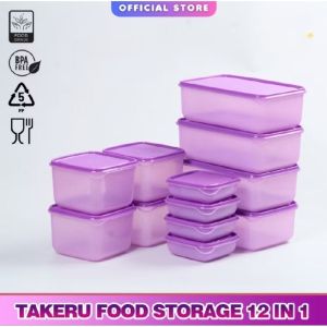 Toples plastik set isi 12pcs / Tempat penyimpanan plastik set of 12 pcs