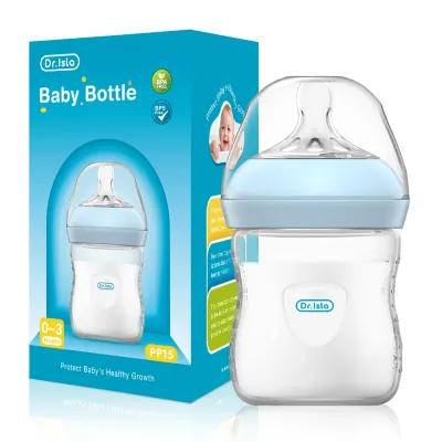 【COD】Anti-Colic Dr.Isla PP15 Botol Susu Bayi Kalis bocor Leher Lebar Asli Bayi Baru Lahir Botol Penyusuan Susu PP15 (11oz/8oz/5oz) anti-kolik